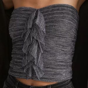 Anthropologie Metallic Top